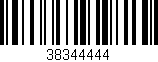 Código de barras (EAN, GTIN, SKU, ISBN): '38344444'
