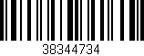 Código de barras (EAN, GTIN, SKU, ISBN): '38344734'