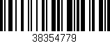 Código de barras (EAN, GTIN, SKU, ISBN): '38354779'