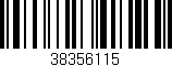 Código de barras (EAN, GTIN, SKU, ISBN): '38356115'