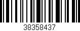 Código de barras (EAN, GTIN, SKU, ISBN): '38358437'