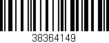 Código de barras (EAN, GTIN, SKU, ISBN): '38364149'