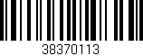 Código de barras (EAN, GTIN, SKU, ISBN): '38370113'