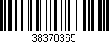 Código de barras (EAN, GTIN, SKU, ISBN): '38370365'