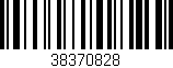 Código de barras (EAN, GTIN, SKU, ISBN): '38370828'