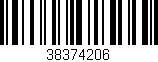 Código de barras (EAN, GTIN, SKU, ISBN): '38374206'