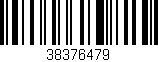 Código de barras (EAN, GTIN, SKU, ISBN): '38376479'