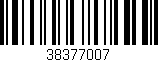 Código de barras (EAN, GTIN, SKU, ISBN): '38377007'