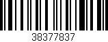 Código de barras (EAN, GTIN, SKU, ISBN): '38377837'