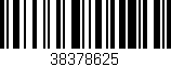 Código de barras (EAN, GTIN, SKU, ISBN): '38378625'