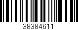 Código de barras (EAN, GTIN, SKU, ISBN): '38384611'