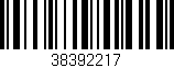 Código de barras (EAN, GTIN, SKU, ISBN): '38392217'