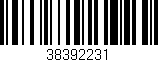 Código de barras (EAN, GTIN, SKU, ISBN): '38392231'