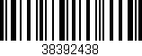 Código de barras (EAN, GTIN, SKU, ISBN): '38392438'
