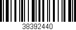 Código de barras (EAN, GTIN, SKU, ISBN): '38392440'