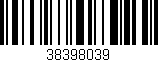 Código de barras (EAN, GTIN, SKU, ISBN): '38398039'