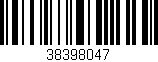 Código de barras (EAN, GTIN, SKU, ISBN): '38398047'