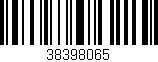 Código de barras (EAN, GTIN, SKU, ISBN): '38398065'