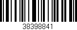 Código de barras (EAN, GTIN, SKU, ISBN): '38398841'