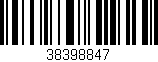 Código de barras (EAN, GTIN, SKU, ISBN): '38398847'