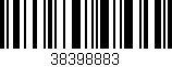 Código de barras (EAN, GTIN, SKU, ISBN): '38398883'