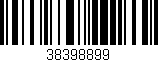 Código de barras (EAN, GTIN, SKU, ISBN): '38398899'