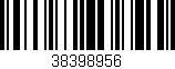 Código de barras (EAN, GTIN, SKU, ISBN): '38398956'