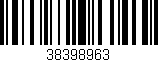 Código de barras (EAN, GTIN, SKU, ISBN): '38398963'