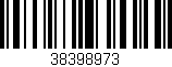 Código de barras (EAN, GTIN, SKU, ISBN): '38398973'