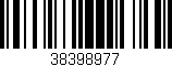 Código de barras (EAN, GTIN, SKU, ISBN): '38398977'