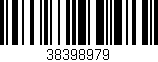 Código de barras (EAN, GTIN, SKU, ISBN): '38398979'