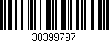 Código de barras (EAN, GTIN, SKU, ISBN): '38399797'