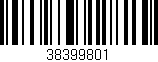 Código de barras (EAN, GTIN, SKU, ISBN): '38399801'