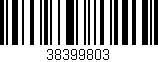 Código de barras (EAN, GTIN, SKU, ISBN): '38399803'