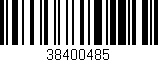 Código de barras (EAN, GTIN, SKU, ISBN): '38400485'