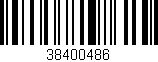 Código de barras (EAN, GTIN, SKU, ISBN): '38400486'