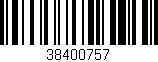 Código de barras (EAN, GTIN, SKU, ISBN): '38400757'