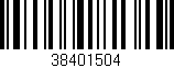 Código de barras (EAN, GTIN, SKU, ISBN): '38401504'