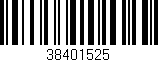 Código de barras (EAN, GTIN, SKU, ISBN): '38401525'