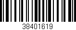Código de barras (EAN, GTIN, SKU, ISBN): '38401619'
