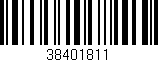 Código de barras (EAN, GTIN, SKU, ISBN): '38401811'