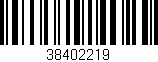 Código de barras (EAN, GTIN, SKU, ISBN): '38402219'