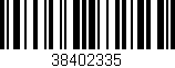Código de barras (EAN, GTIN, SKU, ISBN): '38402335'