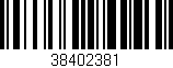 Código de barras (EAN, GTIN, SKU, ISBN): '38402381'