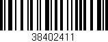 Código de barras (EAN, GTIN, SKU, ISBN): '38402411'