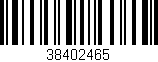 Código de barras (EAN, GTIN, SKU, ISBN): '38402465'