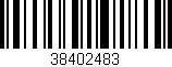 Código de barras (EAN, GTIN, SKU, ISBN): '38402483'