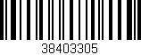 Código de barras (EAN, GTIN, SKU, ISBN): '38403305'