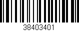 Código de barras (EAN, GTIN, SKU, ISBN): '38403401'