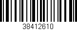 Código de barras (EAN, GTIN, SKU, ISBN): '38412610'